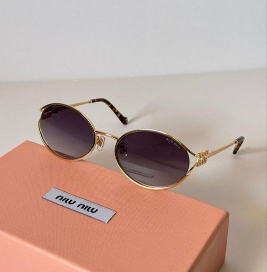 Miu Oval Sunglasses